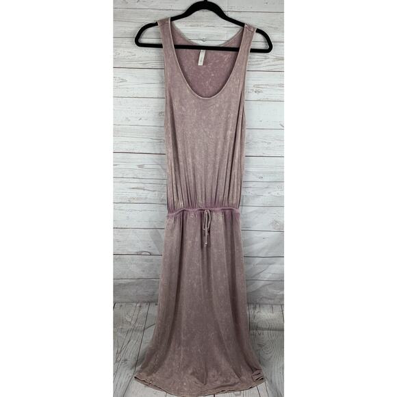 Primi Maxi Dress Womens small purple weathered tank maxi dress-drawstring waist - Picture 1 of 5